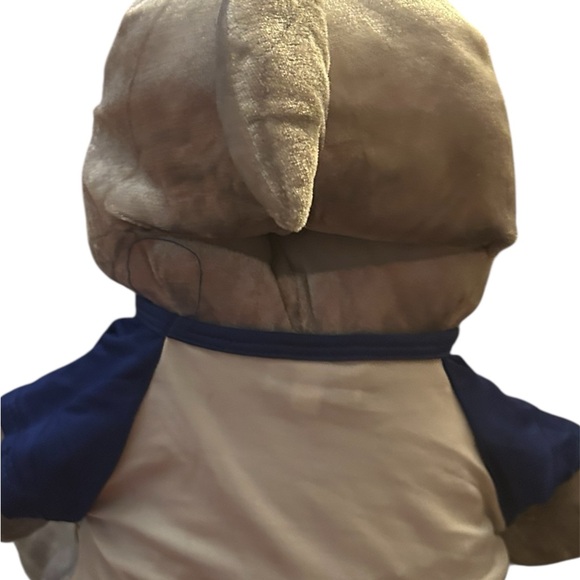 Gray Shark Plush Toy with Blue Shirt - Picture 2 of 2